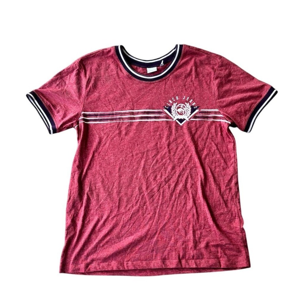 Cinch Unisex Adults's Red Graphic Print Logo‎ Tee Size M Short Sleeve Casual